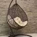 Подвесное кресло-кокон Montblanc (Монблан) коричневый + каркас (Подвесное кресло-кокон Montblanc (Монблан) коричневый + каркас (бежевая подушка Relax))