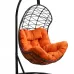 Подвесное кресло-кокон БАРСЕЛОНА коричневый + каркас (Подвесное кресло-кокон БАРСЕЛОНА + оранжевая подушка №27 BAR 102)