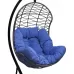 Подвесное кресло-кокон БАРСЕЛОНА коричневый + каркас (Подвесное кресло-кокон БАРСЕЛОНА + синяя подушка №46 BAR 104)
