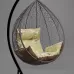 Подвесное кресло-кокон SEVILLA ELEGANT коричневый + каркас (Подвесное кресло-кокон SEVILLA ELEGANT коричневый + серая/белая подушка SEV-6 305)