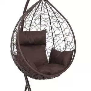 Подвесное кресло-кокон SEVILLA коричневый  + каркас (Подвесное кресло-кокон SEVILLA коричневый + шоколад подушка SEV-1 302)