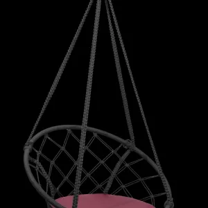 Складное кресло-кокон AOSTA (Складное кресло-кокон AOSTA + бордовая подушка AOS 104)