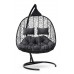 Подвесное кресло-кокон SEVILLA TWIN черное + каркас (Подвесное кресло-кокон SEVILLA TWIN черное SEV-5 100)