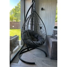 Подушка для подвесного кресла Круглая 110 см полиэстер (Подушка для подвесного кресла Круглая черный KRUG-5)