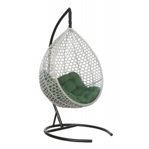 Подвесное кресло-кокон Montblanc (Монблан) серый + каркас (Подвесное кресло-кокон Montblanc (Монблан) серый + каркас (зеленая подушка Relax) MONB 503)